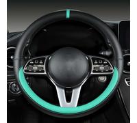 GPKFOLQM Funda Volante Coche, para Audi A3 8P 8L 8V S3 RS3 Q3 S Linie 2014-2023 Protectora Volante Antideslizante Transpirable Funda Volante Accesorios De Estilo De Coche,D-O
