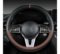 GPKFOLQM Funda Volante Coche, para Audi A3 8P 8L 8V S3 RS3 Q3 S Linie 2014-2023 Protectora Volante Antideslizante Transpirable Funda Volante Accesorios De Estilo De Coche,I-O