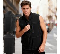 GplHAIN Chaleco/Prenda Exterior Antipuñaladas, Chaleco Protector Nivel 5, Ropa Antipuñaladas, Sudadera De Cuello Alto Antipuñaladas + Protección para El Cuello contra Cortes Y Cortes Black-XL