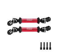 GPM 4140 Acero al carbono + aleación 6061-T6 eje de transmisión central CVD para Axial 1/10 SCX10 III Jeep CJ-7 SCX10 Pro Rock Crawler Upgrades - Rojo