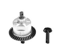 GPM 4140 Carbon Steel + 7075 Alloy Front Complete Differential For Traxxas 1:10 Slash 4X4 / Rustler VXL/Slash Low-CG/Hoss 3S / 1:8 Jato 4X4 VXL / 1:7 XO-01 Upgrade Parts - Silver