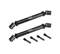 GPM 4140 Carbon Steel+Alloy 6061-T6 Front+Rear Universal Center Slider Driveshaft For LOSI 1/8 LMT 2.0 Grave Digger 4X4 Solid Axle Brushless Monster Truck-LOS04028 Upgrades - Black