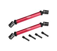 GPM 4140 Carbon Steel+Alloy 6061-T6 Front+Rear Universal Center Slider Driveshaft For LOSI 1/8 LMT 2.0 Grave Digger 4X4 Solid Axle Brushless Monster Truck-LOS04028 Upgrades - Red