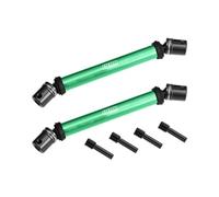 GPM 4140 Carbon Steel+Alloy 6061-T6 Front+Rear Universal Center Slider Driveshaft For LOSI 1/8 LMT 2.0 Grave Digger 4X4 Solid Axle Brushless Monster Truck-LOS04028 Upgrades - Green
