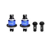 GPM 4140 Carbon Steel + Aluminio 7075 Alloy Front & Rear Differential Gear Set 12/30T for Arrma 1:18 Granite GROM / 1:14 Typhon GROM / 1:16 Mojave GROM/Quake GROM/Gorgon GROM - Blue
