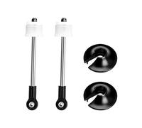 GPM 4140 Carbon Steel + Aluminium 6061-T6 Front Shock Absorber Shaft Core Kit For Arrma 1:5 Kraton 8S 4X4 / Kraton 8S EXB Brushless Speed Truck Upgrades - Black