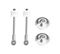 GPM 4140 Carbon Steel + Aluminium 6061-T6 Rear Shock Absorber Shaft Core Kit For Arrma 1:5 Kraton 8S EXB 4X4 Brushless Speed Truck/Outcast 8S EXB 4X4 Brushless Stunt Truck Upgrades - Silver
