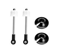 GPM 4140 Carbon Steel + Aluminium 6061-T6 Rear Shock Absorber Shaft Core Kit For Arrma 1:5 Kraton 8S EXB 4X4 Brushless Speed Truck/Outcast 8S EXB 4X4 Brushless Stunt Truck Upgrades - Black