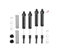 GPM Aluminio 6061-T6 Alloy Front Or Rear Complete Internal Spring Shock (130 mm y 134 mm) para actualizaciones LOSI 1/8 LMT 2.0 Grave Digger 4X4 Solid Axle Brushless Monster Truck-LOS04028 - Negro