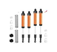GPM Aluminio 6061-T6 Alloy Front Or Rear Complete Internal Spring Shock (130 mm y 134 mm) para actualizaciones LOSI 1/8 LMT 2.0 Grave Digger 4X4 Solid Axle Brushless Monster Truck-LOS04028 - Naranja