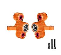 GPM Aluminio 6061-T6 Alloy Front Steering Knuckles (Larger Bearings) for Arrma 1/5 Kraton 8S EXB Outcast 8S EXB - Naranja