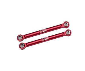 GPM Aluminio 7075-T6 aleación frontal Steering Toe Izquierda para Arrma 1/16 Mini Kraton 3S Speed Truck-ARA2508 Upgrades - Rojo