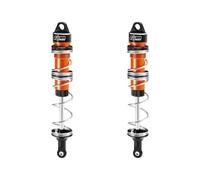 GPM Aluminium 6061-T6 Alloy Front Double Section Spring Shock 125mm For LOSI 1/6 8IGHT-X Super Lasernut 4WD Brushless Buggy RTR-LOS04019 Upgrades - Orange
