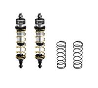 GPM Aluminium 6061-T6 Alloy Rear Adjustable Spring Shock 104mm For Traxxas 1:8 JATO 4X4 VXL Brushless / 1:10 Rustler 4X4 Ultimate/Slash Ultimate/Slash Mudboss Racer Upgrades - Silver