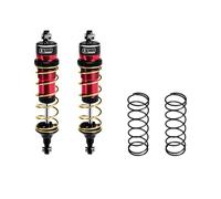 GPM Aluminium 6061-T6 Alloy Rear Adjustable Spring Shock 104mm For Traxxas 1:8 JATO 4X4 VXL Brushless / 1:10 Rustler 4X4 Ultimate/Slash Ultimate/Slash Mudboss Racer Upgrades - Red