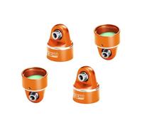 GPM Aluminium 7075 Alloy Damper Top Cap For Optional and Original Shock Absorbers For Traxxas 1/6 Funco Pro Scale 2WD Sand Car 8S-109076-4 Upgrades - Orange
