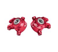 GPM Aluminium 7075 Alloy Front Steering Blocks with Oversize Bearing For Traxxas 1:8 JATO 4X4 VXL / 1:10 Bigfoot/Ford F-150 Raptor/RUSTLER/Slash/Stampede/Ford Fiesta ST Rally - Red