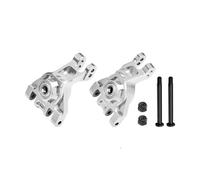 GPM Aluminium 7075 Alloy Rear Stub Axle Carriers with Oversize Bearing For Traxxas 1:8 JATO 4X4 VXL / 1:10 Bigfoot/Ford F-150 Raptor/RUSTLER/Slash/Stampede/Ford Fiesta ST Rally - Silver