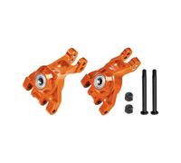 GPM Aluminium 7075 Alloy Rear Stub Axle Carriers with Oversize Bearing For Traxxas 1:8 JATO 4X4 VXL / 1:10 Bigfoot/Ford F-150 Raptor/RUSTLER/Slash/Stampede/Ford Fiesta ST Rally - Orange