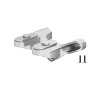 GPM Aluminium 7075 Alloy Rear Wing Mount For LOSI 1:24 Micro-B 2WD Buggy RTR-LOS00007 / 1:28 Micro-T 2S 2WD RTR Stadium Truck-LOS-1392 Upgrades - Silver