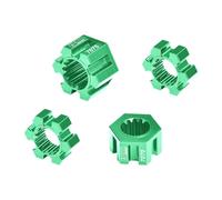 GPM Aluminium 7075-T6 Alloy 24mm Wheel Hex Hubs For Traxxas 1/6 Funco Pro Scale 2WD Sand Car 8S-109076-4 Upgrades - Green