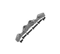GPM Aluminium Rear Shock Tower for 1/10 Traxxas GT 4-Tec 2.0 83056-4/4-Tec 3.0 93054-4 - 1Pc Set Grey Silver