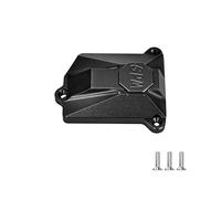 GPM CNC 6061-T6 - Cubierta de receptor de aleación para Axial SCX10 III Jeep CJ-7, tapa de caja electrónica duradera, piezas de actualización de oruga RC 1/10 (negro)