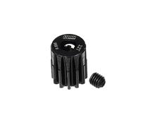 GPM R/C Car Parts : 40Cr Steel Motor Gear 12T (32 Pitch, Module: 0.8mm, Motor Tooth Diameter: 5mm) - Black