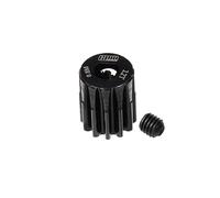 GPM Racing R/C Car Parts : 40Cr Steel Motor Gear 12T (32 Pitch, Module: 0.8mm, Motor Tooth Diameter: 5mm) - Black