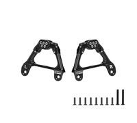 GPM Torres de choque trasero ajustables de aleación 6061-T6 para Axial SCX10 III Jeep Wrangler Bronco Gladiator CJ-7 RC Crawler (negro)