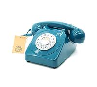 GPO 746PUSHAZU Nostalgie - Teléfono móvil, diseño años 70, Color Azul