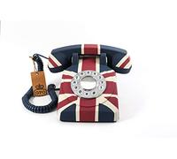 GPO Teléfono de botones con diseño Art-Deco de la bandera británica