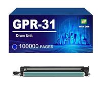 GPR-31 Unidad De Tambor Compatible para Canon C5030 C5035 C5045 C5051 C5235 C5240 C5250 C5255, Rendimiento De hasta 100000 Páginas,Cyan-1 Pack