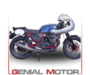 Gpr Italia Gu.55.Vic par terminales omologati y catalizzati con empalme coche moto Guzzi Nevada 750 2008/14 vintacone