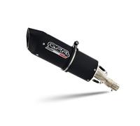 GPR Italia H.221.FUNE, Escape homologado con tubo de conexión para CB 500 F 2013/15, Furore negro