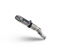 GPR - Maceta de escape para Kawasaki Ninja 125 2021-2023, Deeptone Inox, Escape legal, homologado, silenciador con db killer extraíble y manguera de conexión específica
