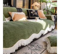 GPRL Funda De Sofá En Forma De L Resistente Al Polvo A Las Arrugas Y Duradera Resistente A Los Arañazos De Gato para Sofás De Esquina Y Sofás De 1 A 4 Plazas,Verde(70 * 120cm)