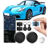 GPS Coche Localizador, 2PCS GPS Coche localizador Compatible con Google Find Hub (Sólo Android) Magnético Android Tracker Tag Rastreador Oculto, Localizador GPS para Car Sin cuota Mensual