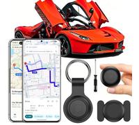GPS Coche Localizador, Air Tracker Android y iOS Localizador GPS para Coche, Magnético GPS Tracker Tag Rastreador Magnético Oculto para Coches Sin cuota mensual para Coches/Motocicleta/Bicicleta