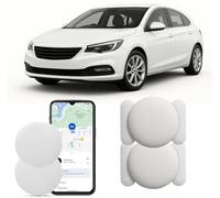GPS Coche localizador Android, GPS Tracker rastreador magnético Oculto para Coches Sin cuota mensual, no SIM, Seguimiento en Tiempo Real para niños, Mascotas,Compatible con goo- gle Find My (2 Blanca)