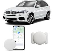 GPS Coche localizador Android, GPS Tracker rastreador magnético Oculto para Coches Sin cuota mensual, Seguimiento en Tiempo Real para niños, Mascotas, Compatible con goo- gle Find My no SIM (1 blanca)