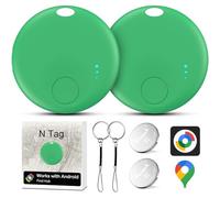 GPS Coche Localizador, GPS Coche localizador Compatible con Google Find Hub (Sólo Android) Magnético GPS Tracker Tag Rastreador Oculto, Localizador GPS para Vehículos Sin cuota Mensual (Verde, 1 pack)