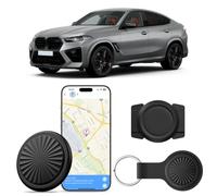 GPS Coche Localizador, GPS Tracker Compatible con iOS y Android Localizador Bluetooth con Reproducción de Pistas de 7 Días, Función de Posicionamiento Global,Funda Protectora de Silicona Magnétic