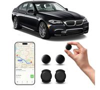 GPS Coche localizador, GPS Tracker rastreador magnético Oculto para Coches Sin cuota mensual, no SIM, Seguimiento en Tiempo Real para niños, Mascotas, Compatible con A-pple Find My (2 Negra)