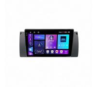 GPS Coche Navegador Satelital para BMW 5 E39 X5 E53 1995-2003 Bluetooth Prueba de 12 Meses de Alertas de Radares de Tráfico, Mapas Europa, Actualiz. Wi-Fi, 4 Nuclear 4G+64G