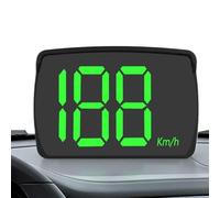 GPS Digital Speed Meter - Pantalla De Cabeza Alta | Doble Cabeza: Pantalla Del Coche | Pantalla Del Tacómetro Digital GPS Wireless Speed Counter, Conexión De Contador De Velocidad Automática