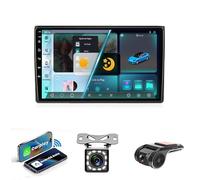 GPS Estéreo de Coche Doble DIN Compatible con Carplay/Android Auto para Audi A4 2 3 B6 B7 S4 RS4(2000-2009) Plug and Play Am FM cámara de visión Trasera Control en el Volante(NF-3 4 GB 2 GB+32 GB)