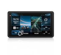 GPS Moto Navegador con CarPlay Inalámbrico y Android Auto, 5 Pulgadas Impermeable IP68 Motocicleta Navi Display Pantalla con cámara de salpicadero 1080P Delantera y Trasera 5G WiFi MirrorLink Tpms