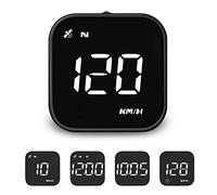 GPS para automóvil HUD Velocímetro Inteligente Pantalla KMH/mph, iKiKin Pantalla LCD de 2.0'' con Advertencia de Fatiga Brújula de navegación Alerta de Velocidad para Todos los vehículos（Verde）