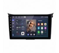 GPS para Coche Navegador para Hyundai I30 Elantra GT 2011-2016 Bluetooth Información de Tráfico en Tiempo Real, Voz y Asistencia Al Conductor, 8 Nuclear 4G+64G